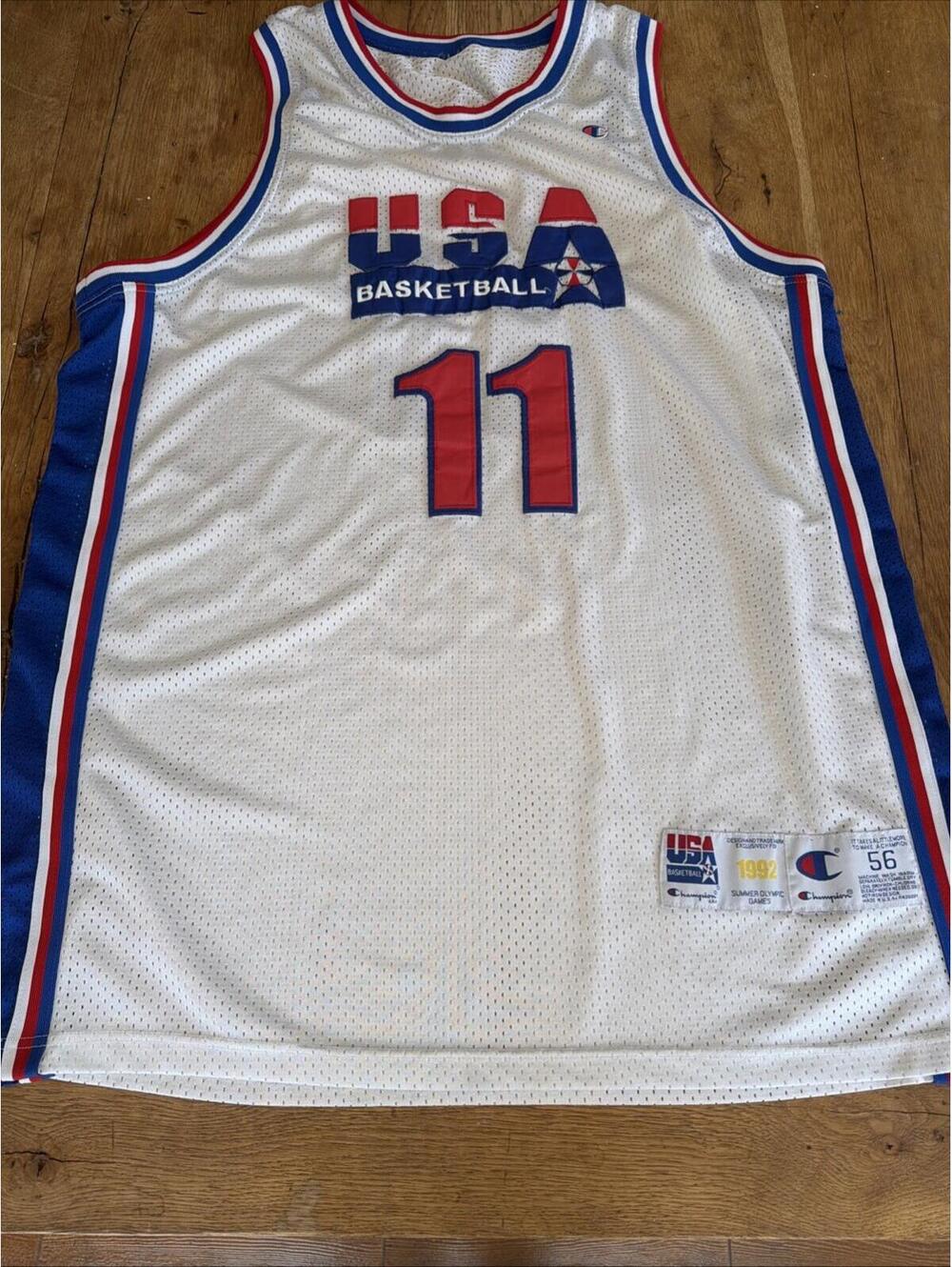 1992 Karl Malone 1992 Dream Team Summer olympics Basketball Jersey RARE!